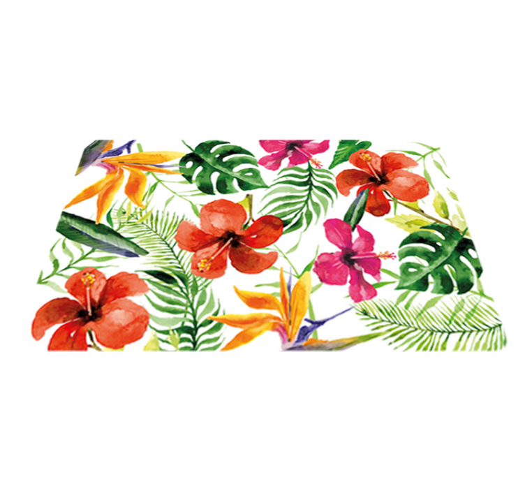 Tapis vinyle plantes monstera deliciosa portable - TenStickers