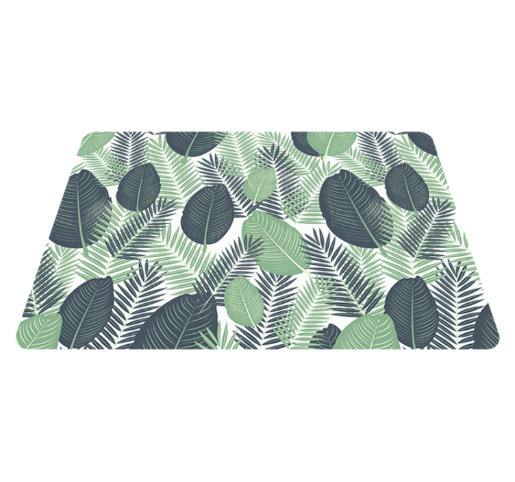 Tapis vinyle plantes végétation verte de jungle - TenStickers