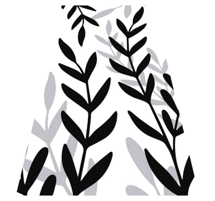 Tapis vinyle plantes en vinyle translucide - TenStickers