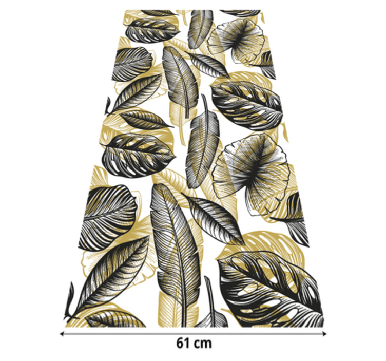 Tapis vinyle plantes tropicales élégantes - TenStickers