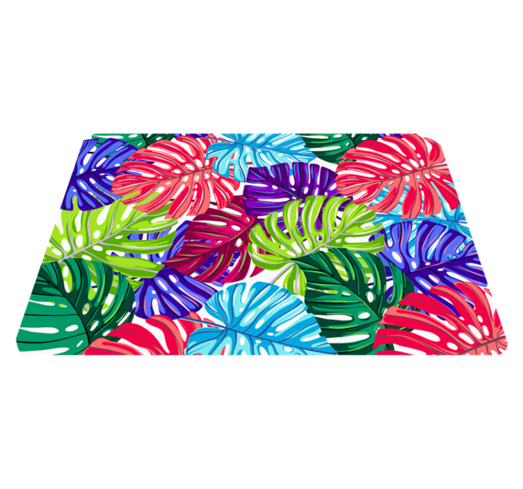 Tapis vinyle plantes monstera tropical élégant - TenStickers