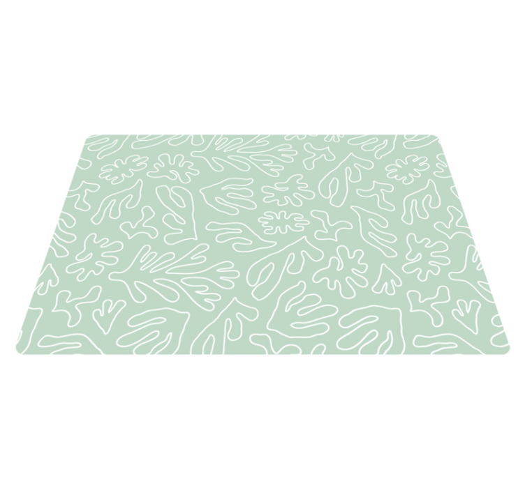 Tapis vinyle plantes algues vertes réfléchissantes - TenStickers