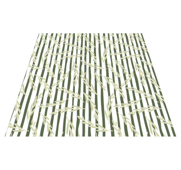 Tapis vinyle plantes motifs de feuilles fines - TenStickers