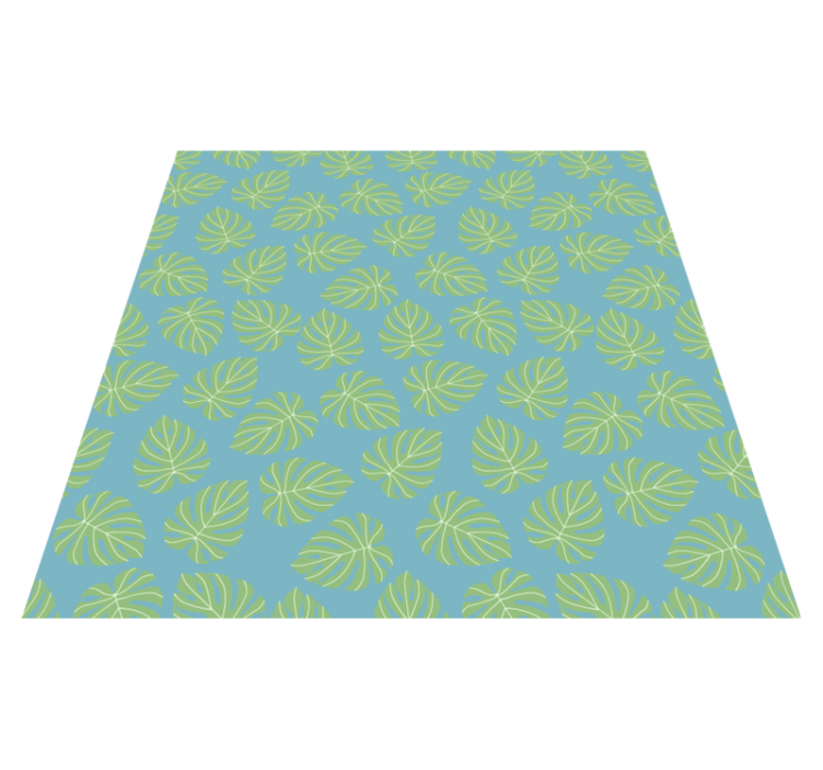 Tapis vinyle plantes design feuilles vertes d'été - TenStickers