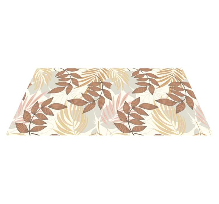 Tapis vinyle plantes inspiration Élégante feuille - TenStickers