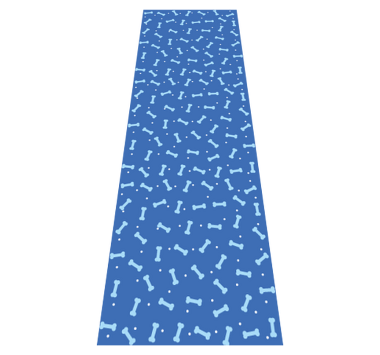Tapis vinyle chambre fond bleu ossements sans couture - TenStickers
