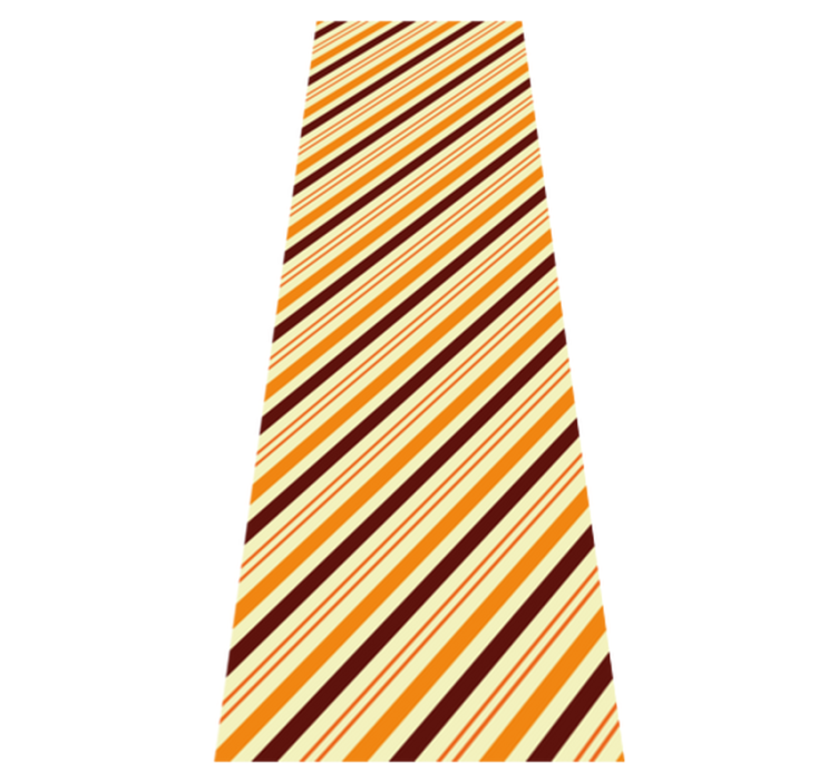 Tapis vinyle chambre motif rétro orange et marron - TenStickers