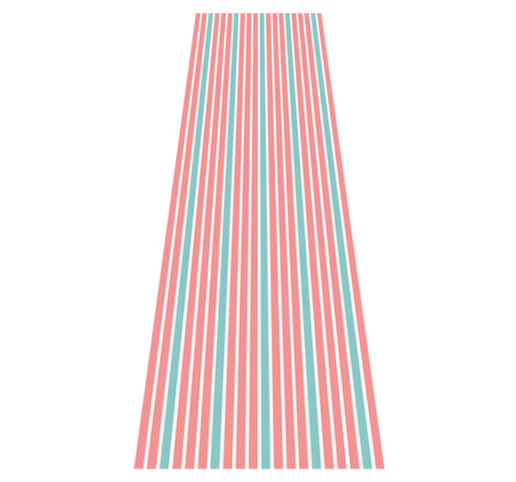 Tapis vinyle chambre motif diagonal bleu et rose - TenStickers