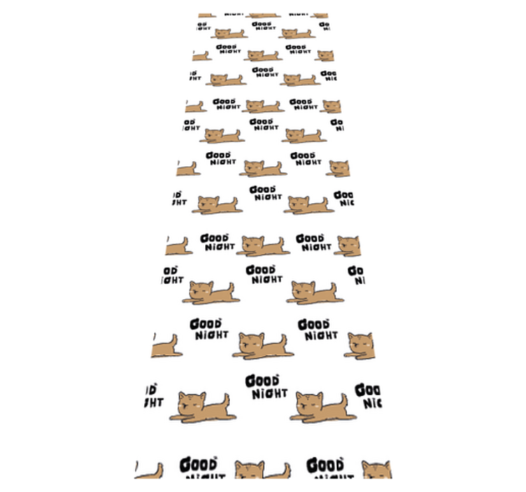 Tapis vinyle chambre chien mignon dormant - TenStickers