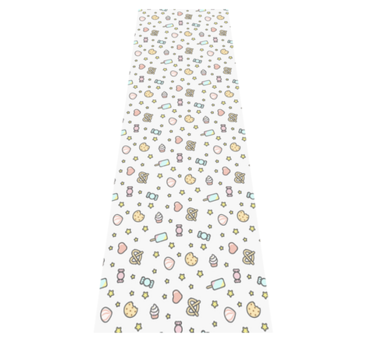 Tapis vinyle chambre collations mignonnes avec visage - TenStickers