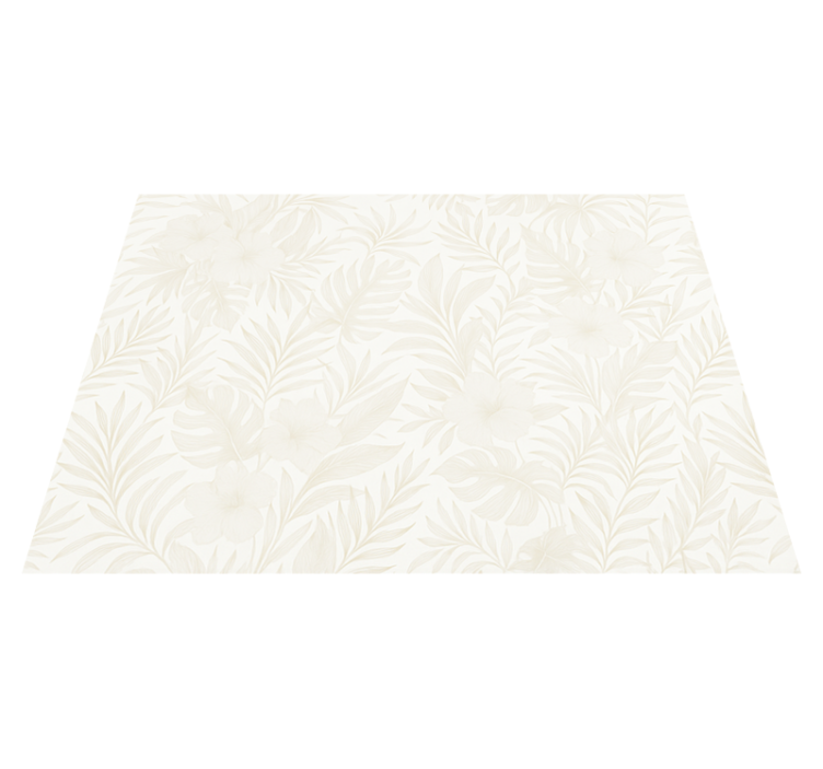 Tapis vinyle chambre tropical neutre - TenStickers