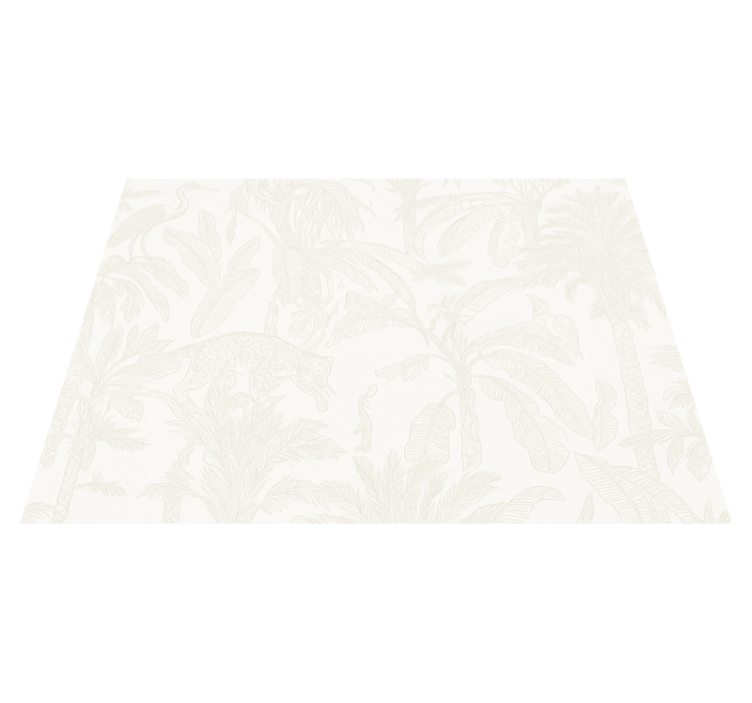 Tapis vinyle chambre jungle beige clair - TenStickers