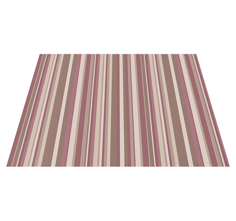Tapis vinyle chambre rose rayé - TenStickers