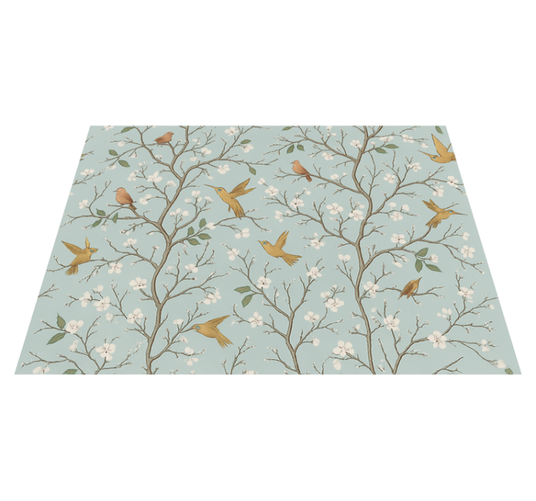 Tapis vinyle chambre printemps Élégant - TenStickers