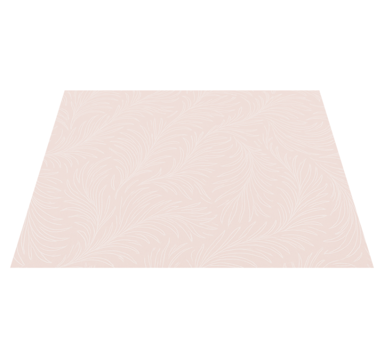 Tapis vinyle chambre botanique rose douce - TenStickers