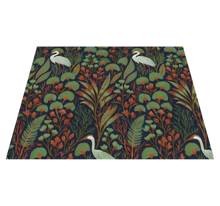 Tapis vinyle chambre nature asiatique exotique - TenStickers