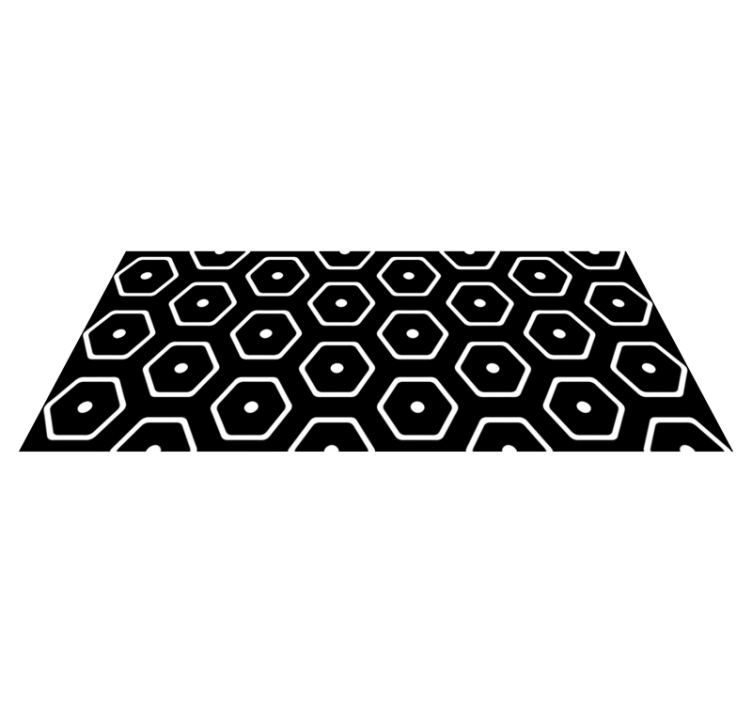 Tapis vinyle géométrique motif minimaliste - TenStickers