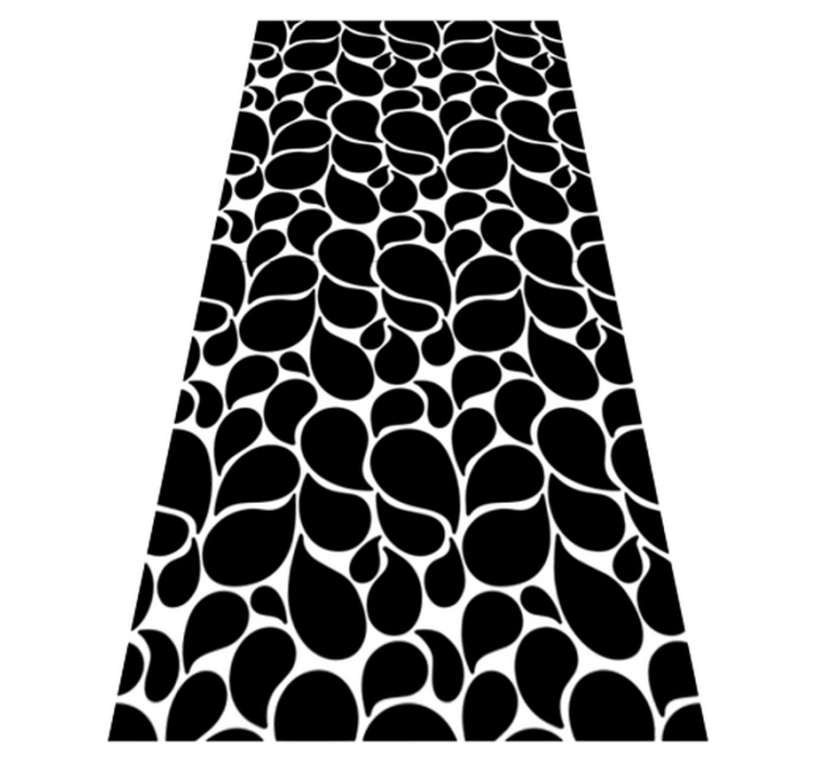 Tapis vinyle géométrique gouttes d'eau - TenStickers