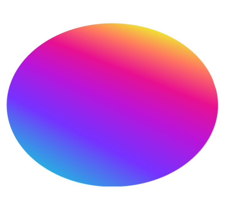 Tapis vinyle géométrique dégradé coloré fluide - TenStickers