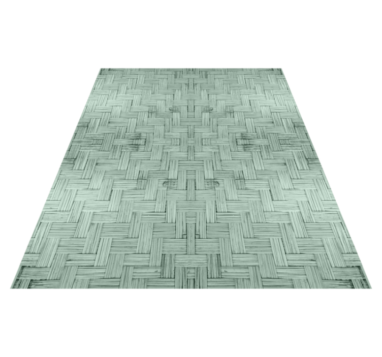 Tapis vinyle géométrique carré structuré - TenStickers