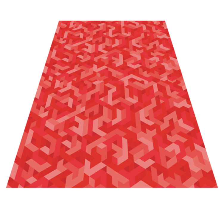 Tapis vinyle géométrique configuration géométrique complexe - TenStickers