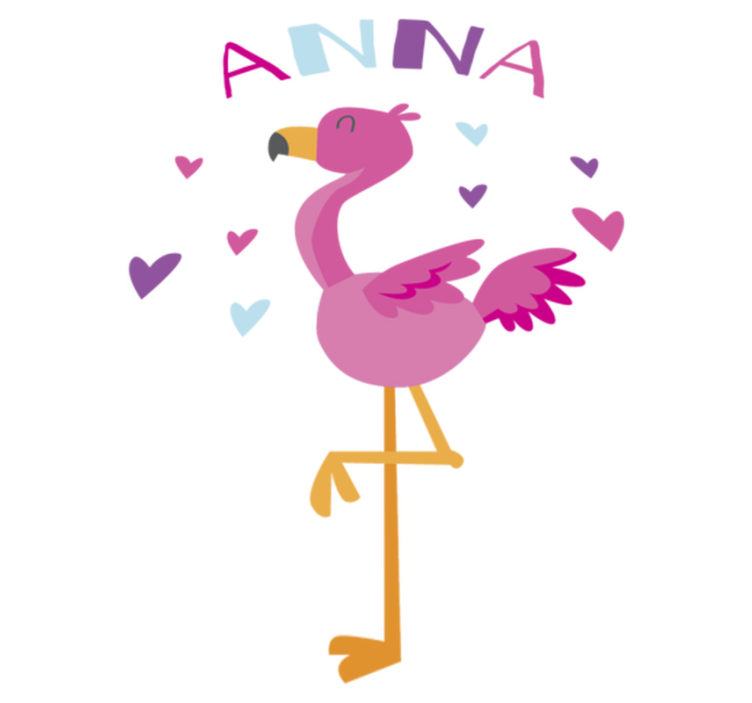Tapis vinyle pour enfants flamenco personnalisable - TenStickers