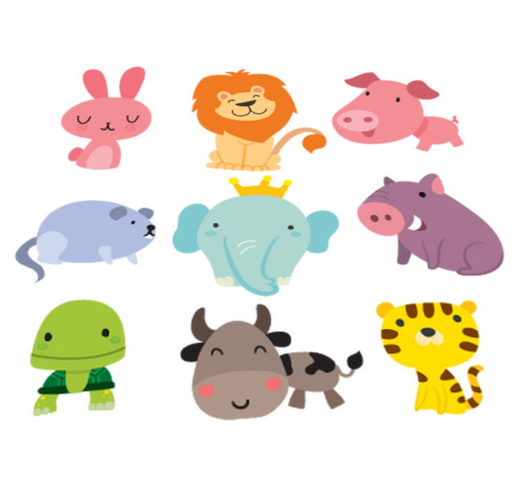Tapis vinyle pour enfants stickers animaux infantiles - TenStickers