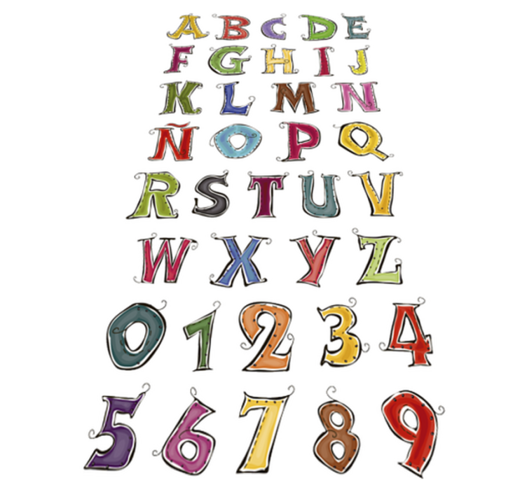 Tapis vinyle pour enfants abécédaire complet espagnol - TenStickers