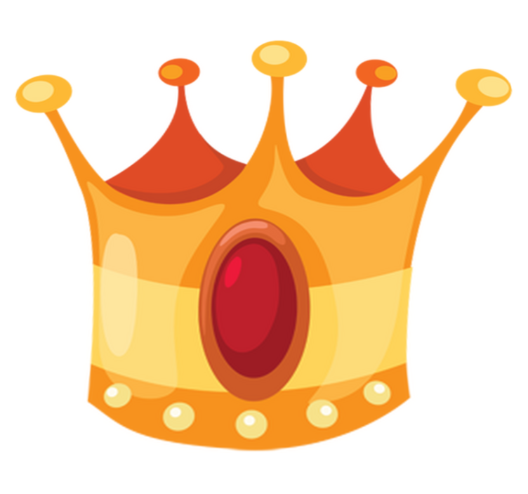 Tapis vinyle pour enfants couronne de roi - TenStickers