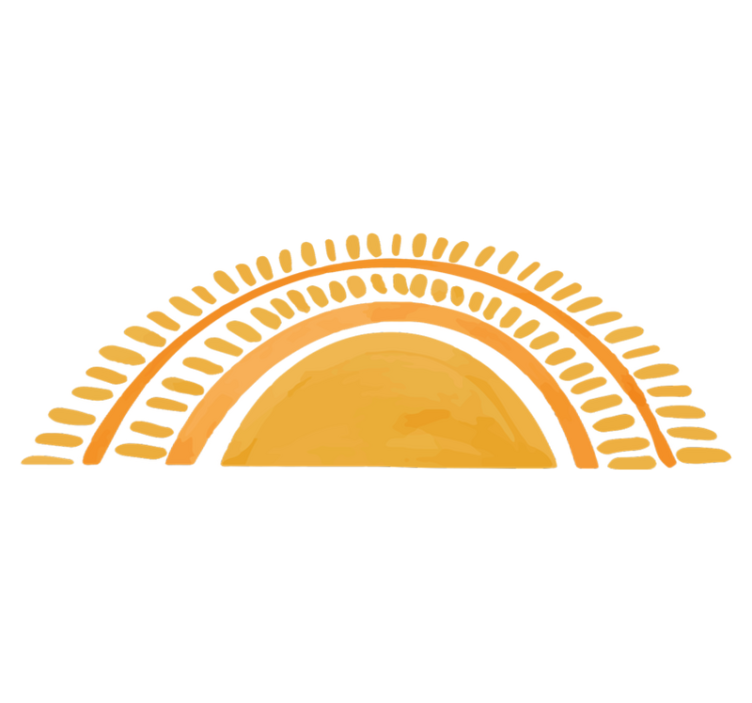 Tapis vinyle chambre soleil jaune dessiné - TenStickers