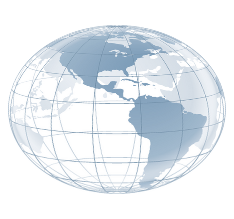 Tapis vinyle chambre carte des États-unis bleue - TenStickers