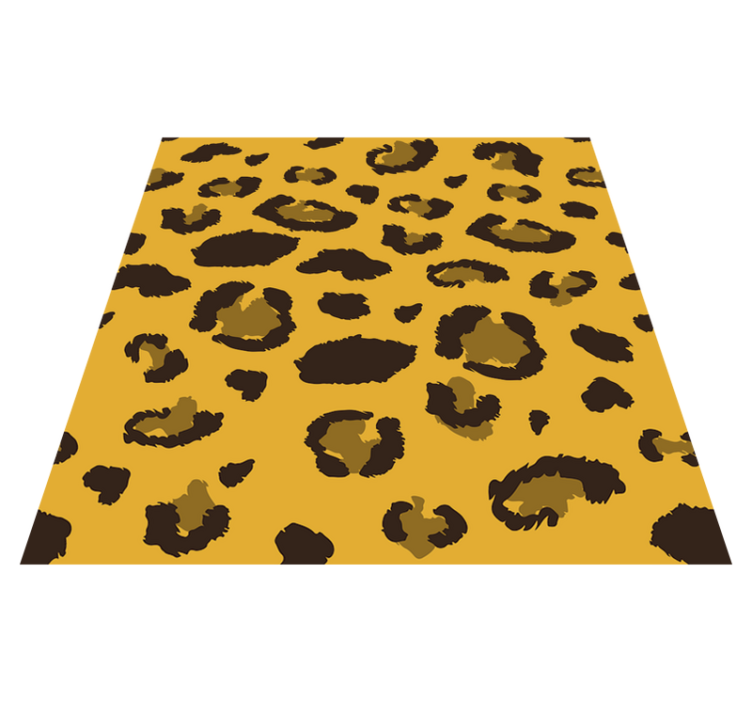 Tapis vinyle chambre motif léopard élégant - TenStickers