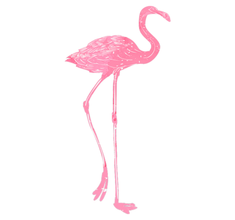 Tapis vinyle chambre flamenco aquarelle - TenStickers