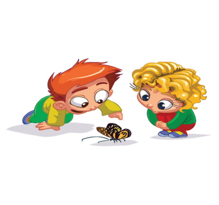 Tapis vinyle pour enfants curieux et ludiques - TenStickers
