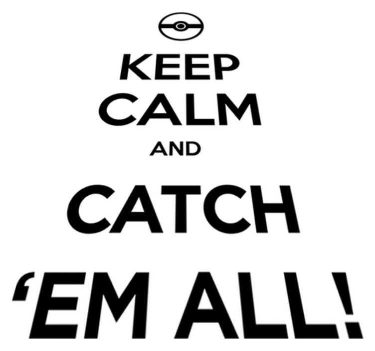 Tapis vinyle jeux pokémon reste calme - TenStickers