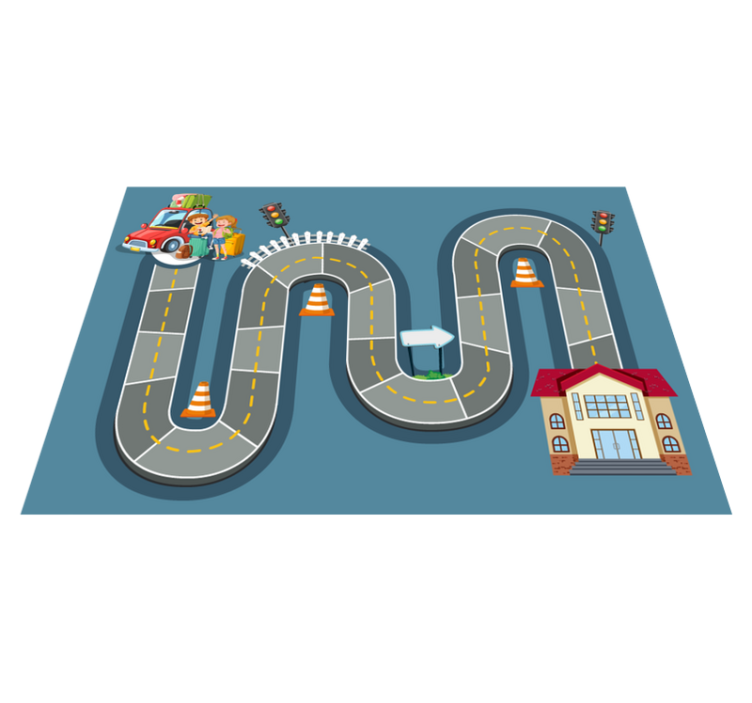 Tapis vinyle jeux chemin de jeu - TenStickers