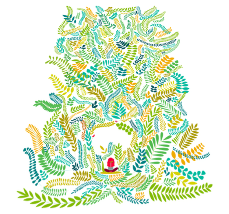 Tapis vinyle pour enfants lecture jolie du nord - TenStickers