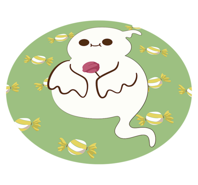 Tapis vinyle pour enfants fantôme amusant - TenStickers