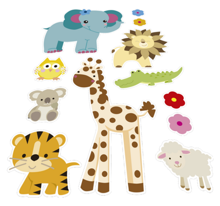 Tapis vinyle pour enfants motif jungle - TenStickers