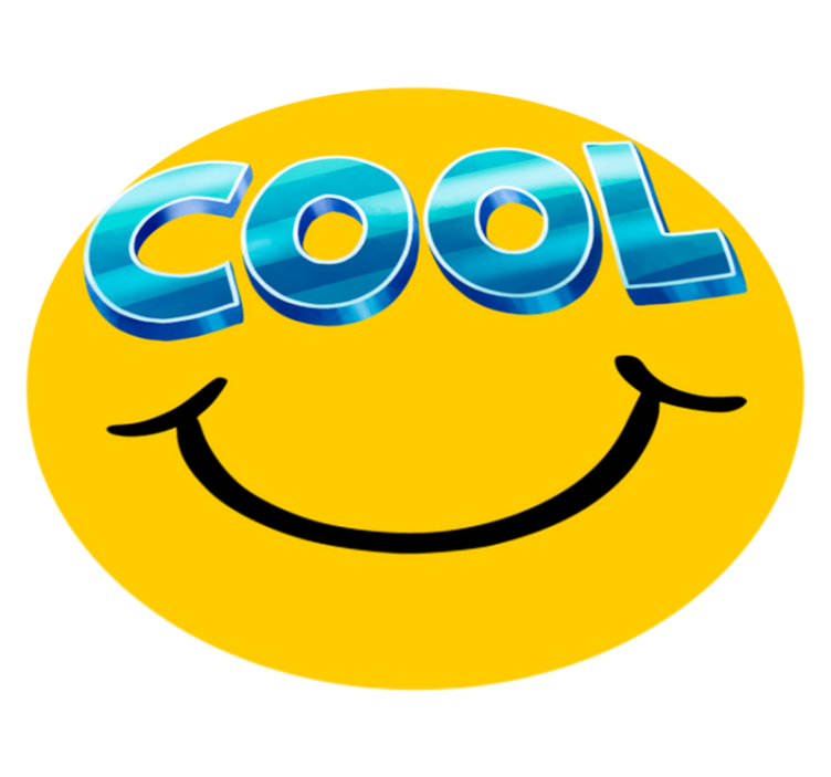 Tapis vinyle pour enfants smiley skateboard cool - TenStickers