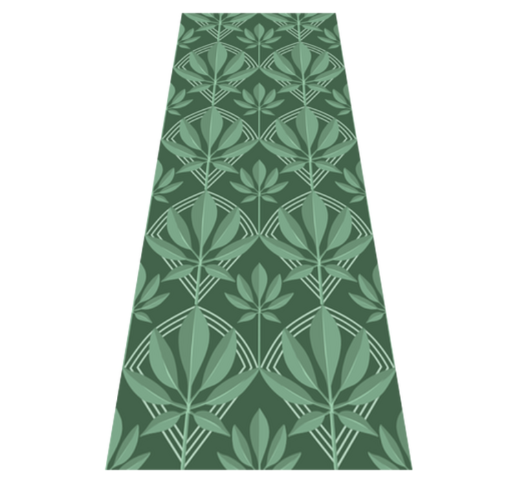 Tapis vinyle salle de bain bouteille verte déco art déco - TenStickers