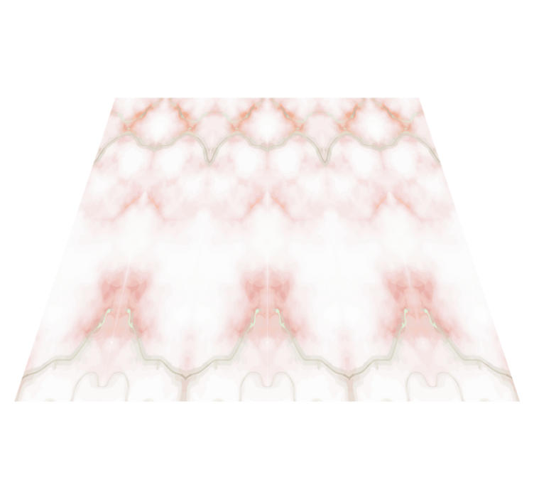 Tapis vinyle salle de bain marbre rose rayures jaunes - TenStickers