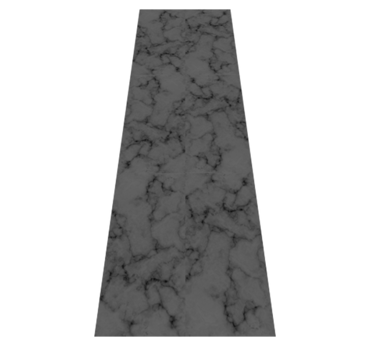 Tapis vinyle salle de bain fond marbré noir usé - TenStickers