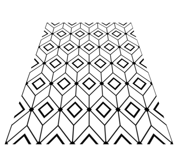 Tapis vinyle géométrique éléments de diamant modernes - TenStickers