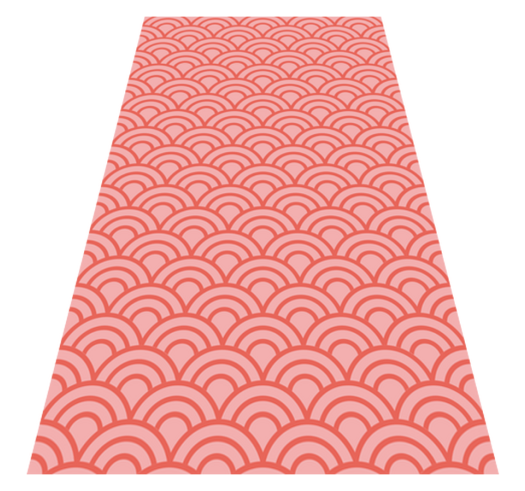 Tapis vinyle salle de bain corail vivant pantone - TenStickers