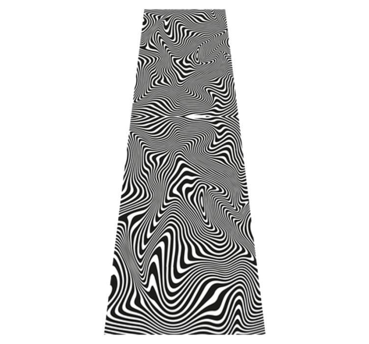 Tapis vinyle salle de bain effet 3d zebra - TenStickers