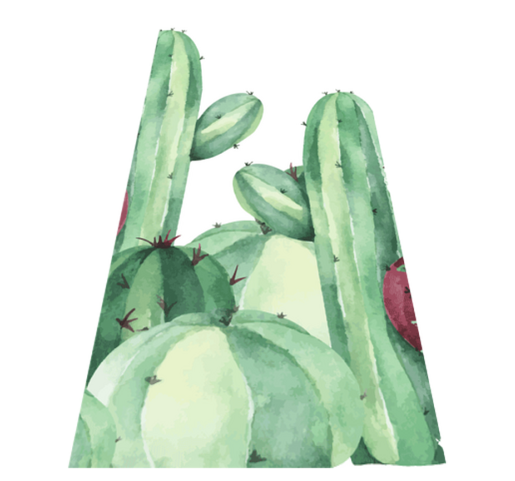 Tapis vinyle salle de bain plantes cactus - TenStickers
