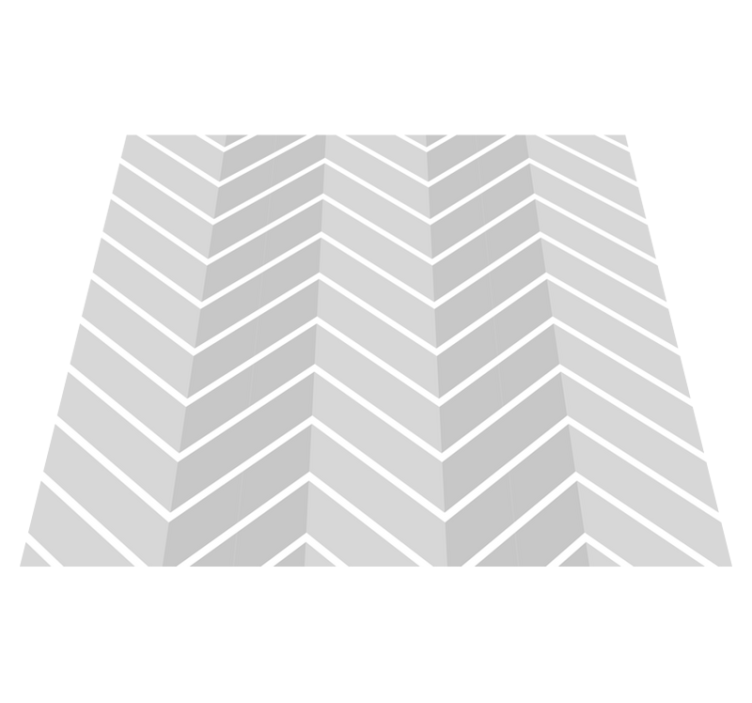 Tapis vinyle salle de bain chevrons gris clair - TenStickers