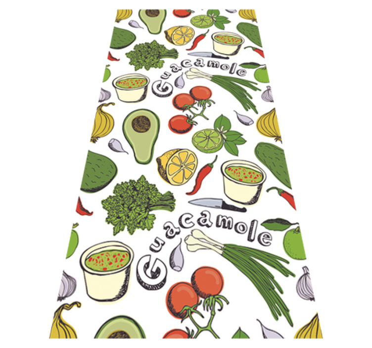 Tapis vinyle cuisine décoratif fruits mexicains - TenStickers