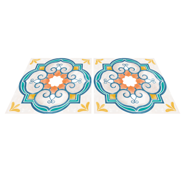 Tapis vinyle cuisine formes en ciment similaires - TenStickers